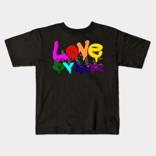 Love Over Hate Kids T-Shirt